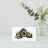 Gold Black Celestial Energy Healer Visitenkarte (Stehend Vorderseite)
