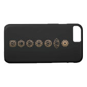 Gold Black Chakras Spiritual Case-Mate iPhone Hülle (Rückseite (Horizontal))