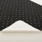 Gold Black Chic Dots Sherpadecke (3/4)
