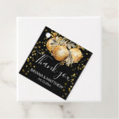 Gold Black Christmas Geschenkanhänger (Beispiel)