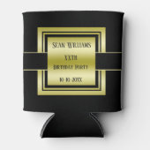 Gold & Black Class Birthday Party Dosenkühler (Vorderseite)