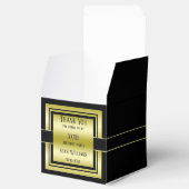 Gold & Black Class Birthday Party Geschenkschachtel (Geöffnet)