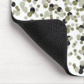 Gold Black Confetti Dots Mousepad (Ecke)