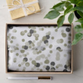 Gold Black Confetti Dots Seidenpapier (Geschenk)