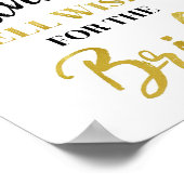 Gold Black Confetti Ratschlag für das Zeichen der  Poster (Ecke)