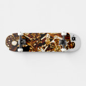 Gold Black Cool Skateboard (Horizontal)