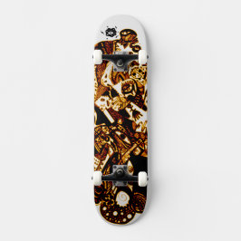 Gold Black Cool Skateboard