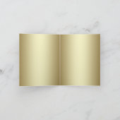 Gold Black Damask Thank You Card Dankeskarte (Innenseite)