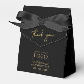 Gold & Black-Danky Business-Event-Logo Geschenkschachtel (Vorderseite)