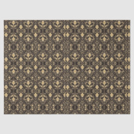 Gold Black Demask Goth Lace Muster 2 Decoupage Seidenpapier