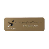  Gold Black Double Graduation Return Address (Vorne)