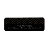 Gold Black Elegance Diamond Geo Deko Wedding (Vorne)