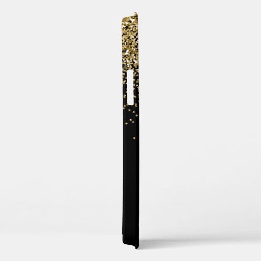 Gold Black Elegant Script Case-Mate iPhone Hülle (Rückseite / Rechts)