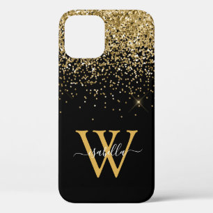 Gold Black Elegant Script Case-Mate iPhone Hülle