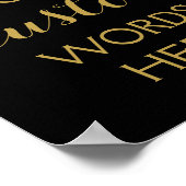 GOLD & Black erstellen Sie Ihr eigenes benutzerdef Poster (Ecke)