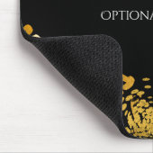 Gold & Black Exotic Jungle Cheetah Elegantes Glam Mousepad (Ecke)
