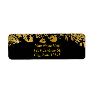 Gold & Black Exotische Dschungel Gepard Glam Einla
