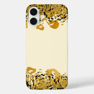 Gold & Black Exotische Dschungel Gepard Glamour Cr iPhone 16 Plus Hülle