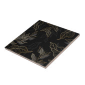 Gold Black Floral Fliese (Seite)