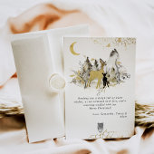 Gold & Black Floral Wreath Foto Weihnachten