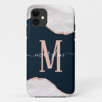 GOLD BLACK FOGRA AGATE MONOGRAM, DC WHITE & ROSE
