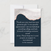 GOLD BLACK FOGRA AGATE MONOGRAM, DC WHITE & ROSE DANKESKARTE (Rückseite)