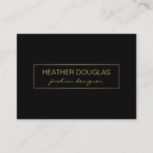 Gold Black Foil Shine Visitenkarte