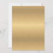 Gold Black Formal Traditional Jewish Wedding Invit Einladung (Rückseite)