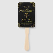 Gold Black Foto Medical Nursing School Abschluss Fächer (Vorderseite)