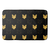 Gold Black Foxes Badematte (Vorderseite)