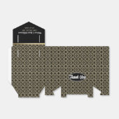 Gold Black Geometric Art Deco Danke Party Geschenkschachtel (Ungefaltet)