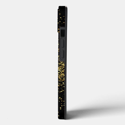 Gold & Black Girl Monogram Case-Mate iPhone Hülle (Rückseite / Links)