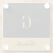 Gold Black Glasuntersetzer (Rückseite)