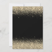 Gold Black Graduation Party Class of 2024 Einladung (Rückseite)