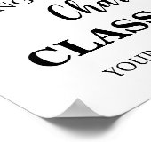 Gold Black Graduation Party Custom 12x18 Foto Poster (Ecke)