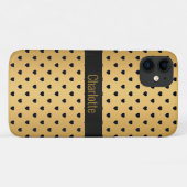 GOLD BLACK HEART PATTER IPHONE anpassbar Case-Mate iPhone Hülle (Rückseite (Horizontal))
