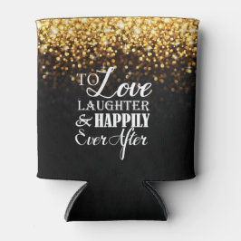 Gold Black Hollywood Glitz Glam Wedding Dosenkühler