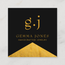 Gold Black Imitate Gold Foil Edge Schmuckdesigner