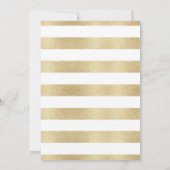 Gold Black Jingle und Mingle Holiday Party Einladung (Rückseite)