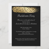 GOLD BLACK LEOPARD BACHELORETTE EINLADUNG (Vorderseite)