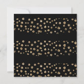 GOLD BLACK LEOPARD DIAMOND BACHELORETTE EINLADUNG (Rückseite)
