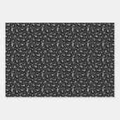 Gold Black Leopard Glitzer Geschenkpapier Set (Vorderseite 3)