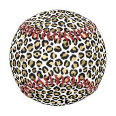 Gold Black Leopard Print Baseball (Vorderseite)