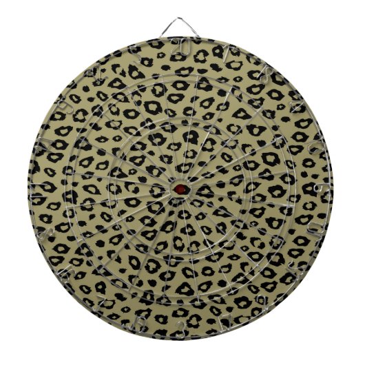 Gold Black Leopard Print Dartscheibe (vorne)