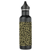 Gold Black Leopard Print Edelstahlflasche (Links)