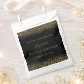 Gold Black Leopard Print Glam Brautparty Geschenktütchen (Ausgeschnitten)