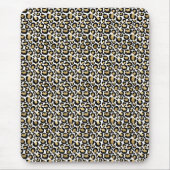 Gold Black Leopard Print Mousepad (Vorne)