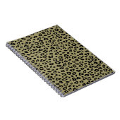 Gold Black Leopard Print Notizblock (Rechte Seite)