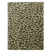 Gold Black Leopard Print Notizblock (Vorderseite)