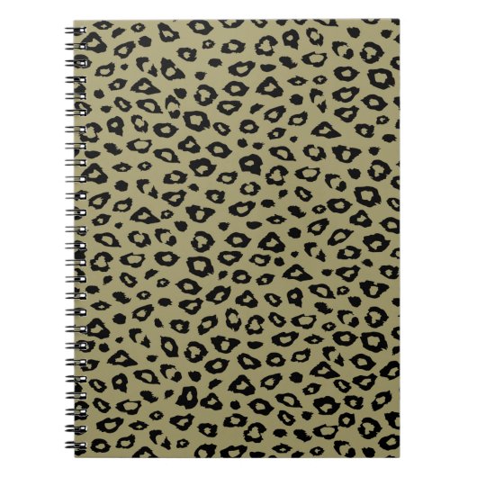 Gold Black Leopard Print Notizblock (Vorderseite)